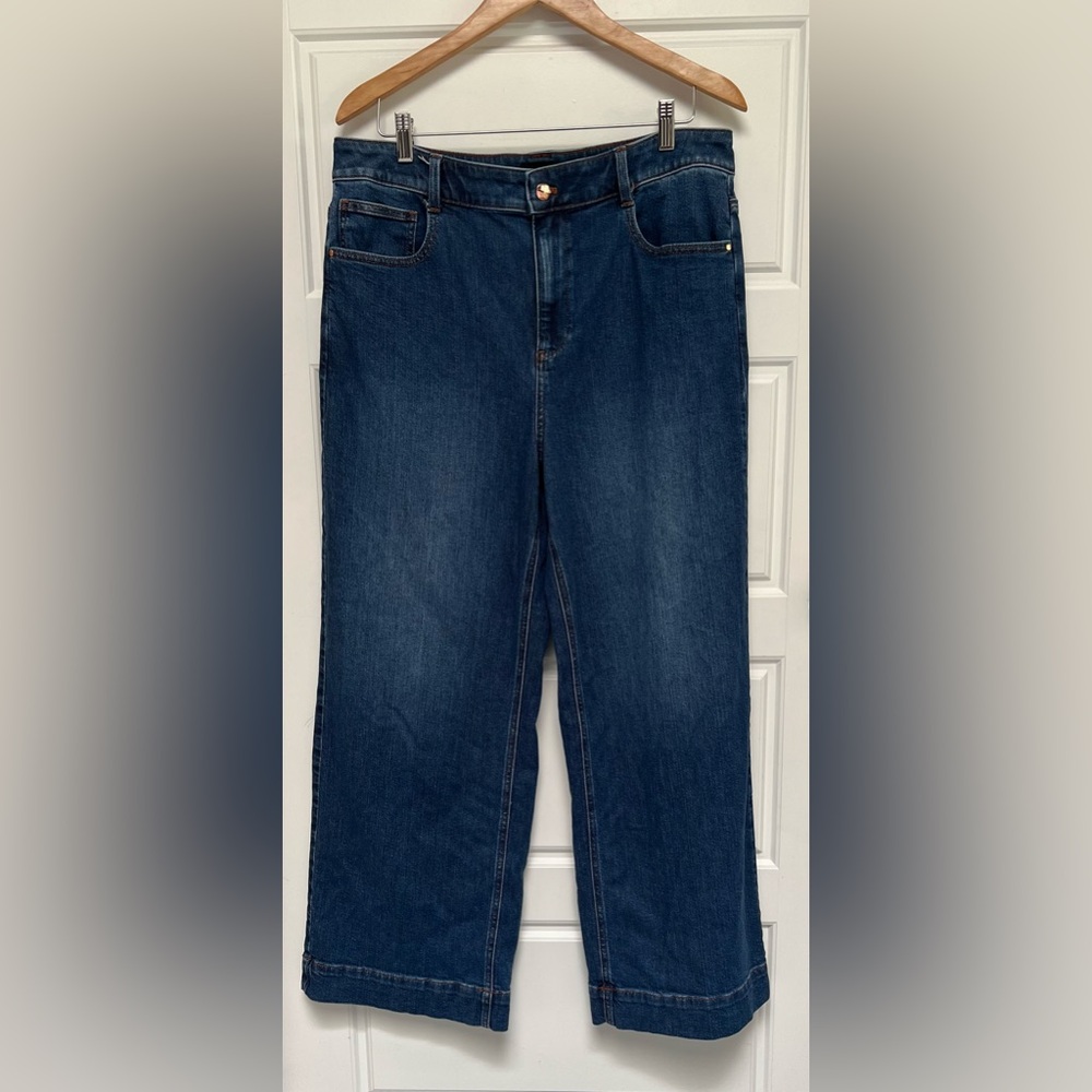 Talbots Dark Blue Ankle Jeans Classic Trouser Jean